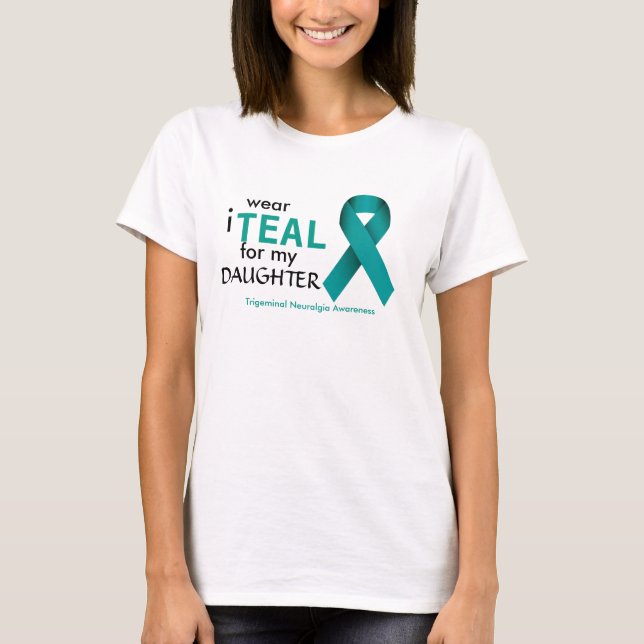 Camiseta Tshirt da consciência do Neuralgia de Trigeminal (Frente)