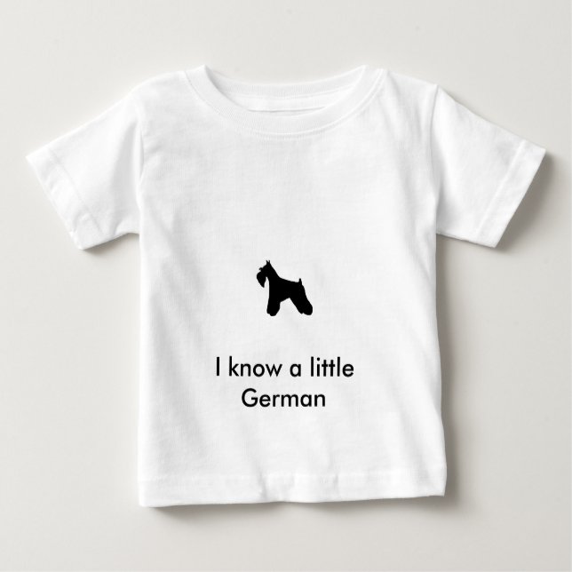 Camiseta TShirt da criança do Schnauzer diminuto (Frente)
