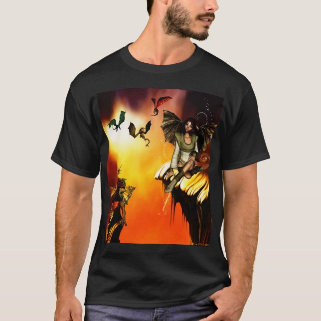Camiseta Tshirt da donzela do dragão (Frente)