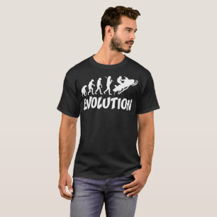 Camiseta Tshirt da evolução de Snowmobiler