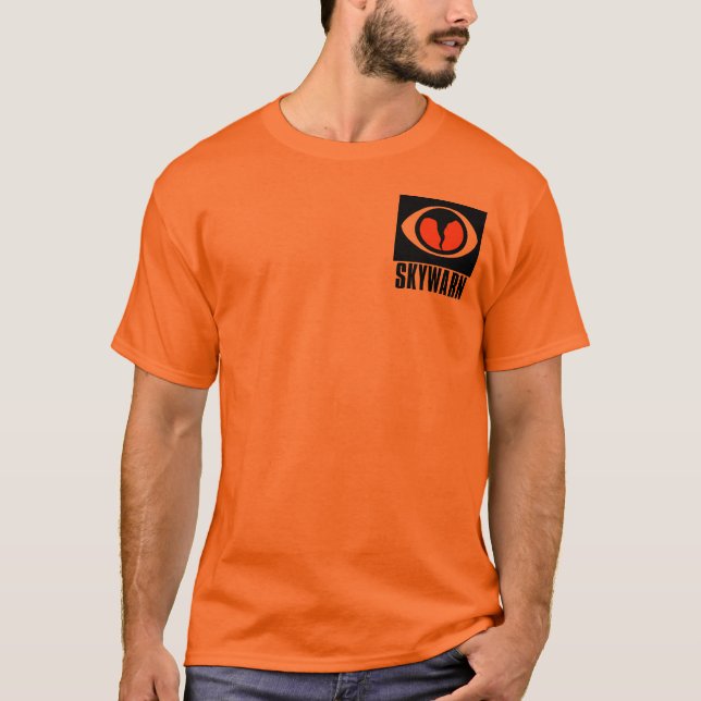 Camiseta Tshirt da laranja do observador da tempestade de (Frente)