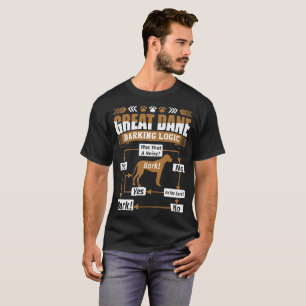 Camiseta Tshirt da lógica do descascamento do cão de grea
