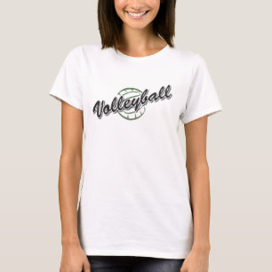 Camiseta tshirt da luva do short do voleibol das mulheres