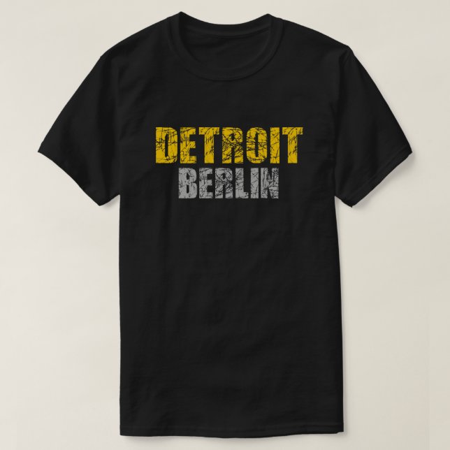 Camiseta Tshirt de Detroit - de Berlim (Frente do Design)