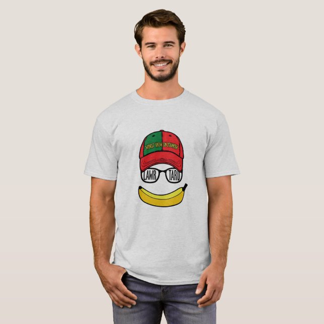 Camiseta Tshirt de Lawrtard dos homens (Frente Completa)