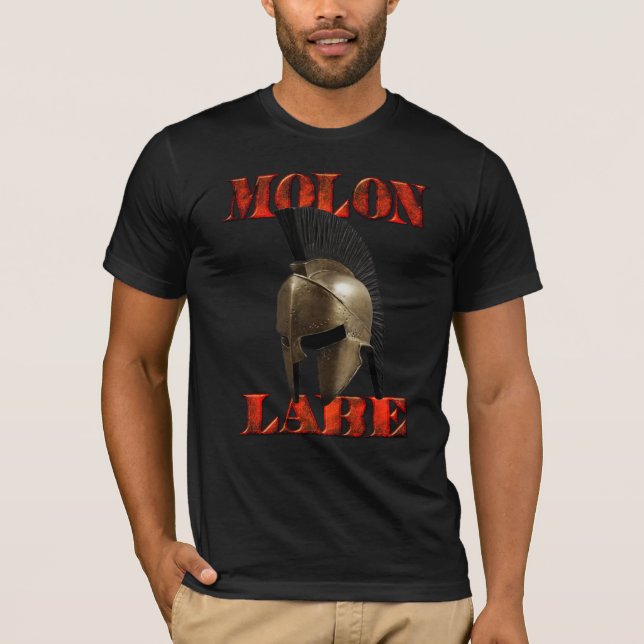 Camiseta Tshirt de Molon Labe (vindo e o obtenha) (Frente)