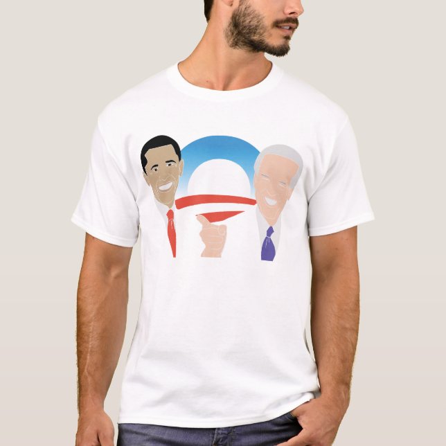 Camiseta Tshirt de Obama Biden '08 (Frente)