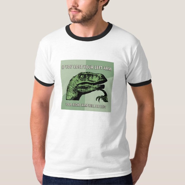 Camiseta Tshirt de Philosoraptor (Frente)