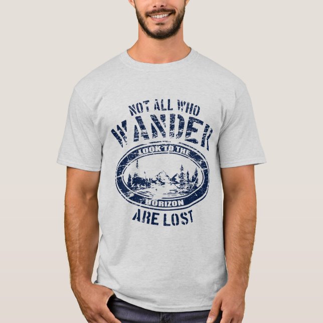 Camiseta Tshirt de RVing - não tudo que Wander é perdido (Frente)