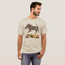Camiseta Tshirt de Warthog do africano do safari