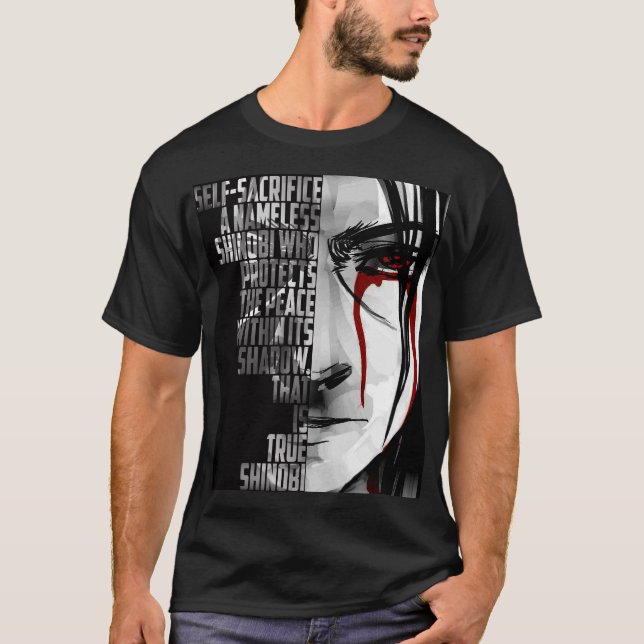 Camiseta tshirt do anime do itachi (Frente)