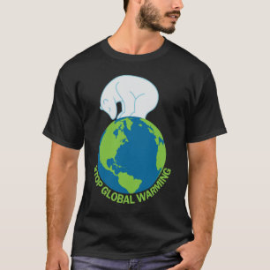 Camiseta TShirt do aquecimento global da parada do urso