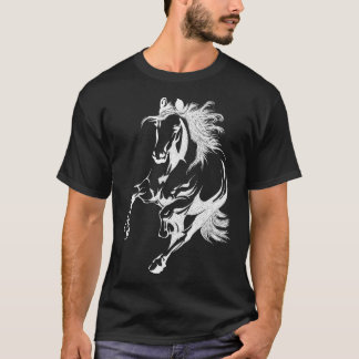 Camiseta Tshirt do cavalo para o cavalo bonito das meninas