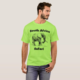 Camiseta Tshirt do elefante do safari de África do Sul