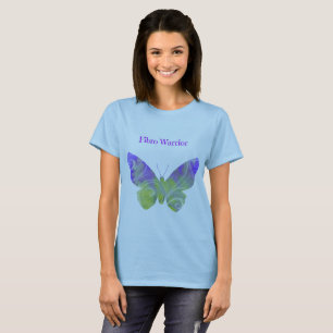 Camiseta TShirt do guerreiro da fibromialgia para mulheres
