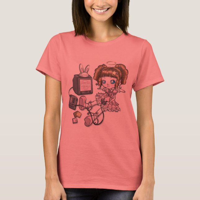 Camiseta Tshirt do Mascot do Anjo para Jogos (Frente)