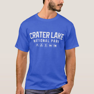 Camiseta Tshirt do parque nacional do lago crater (escuro)
