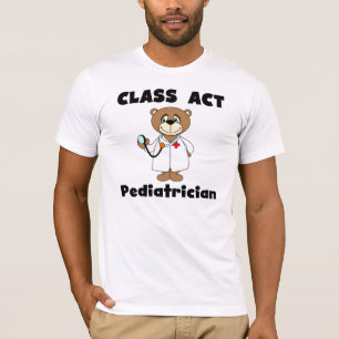 Camiseta Tshirt do pediatra do ato da classe do urso
