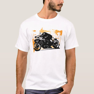 Camiseta Tshirt do piloto da motocicleta