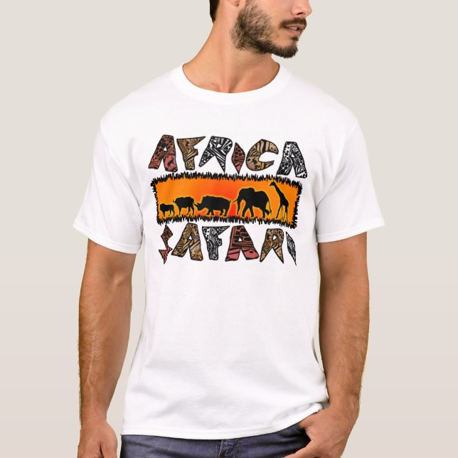 Camiseta Tshirt do safari de África (Frente)
