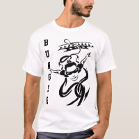 tshirt do salto do tirante com mola.