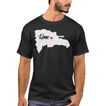 Tshirt dominiquense Home BG escura