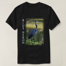 Tshirt dos animais selvagens da garça-real de