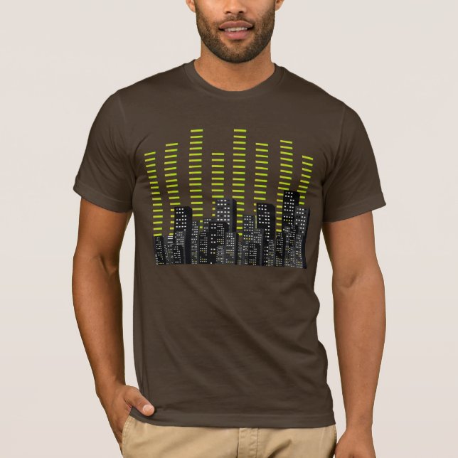 Camiseta tshirt dos gráficos da cidade da música (Frente)