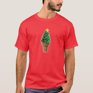 Camiseta Tshirt engraçado do sorvete da árvore de Natal d