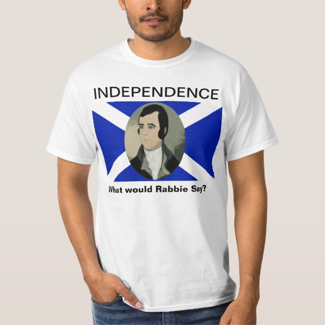 Camiseta Tshirt escocês da independência de Robert Burns (Frente)