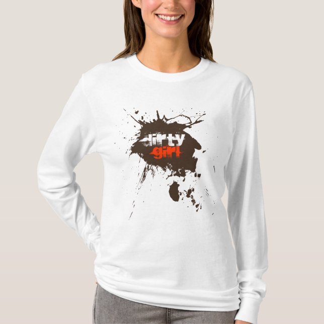 Camiseta Tshirt extremo de Mudder da menina suja (Frente)