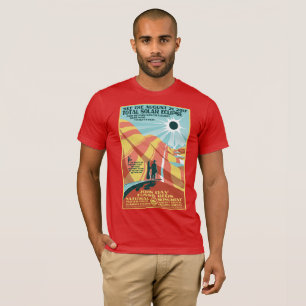 Camiseta Tshirt fóssil do eclipse solar das camas do dia de