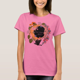 Camiseta TShirt Franklin do TieDye das mulheres do eclipse
