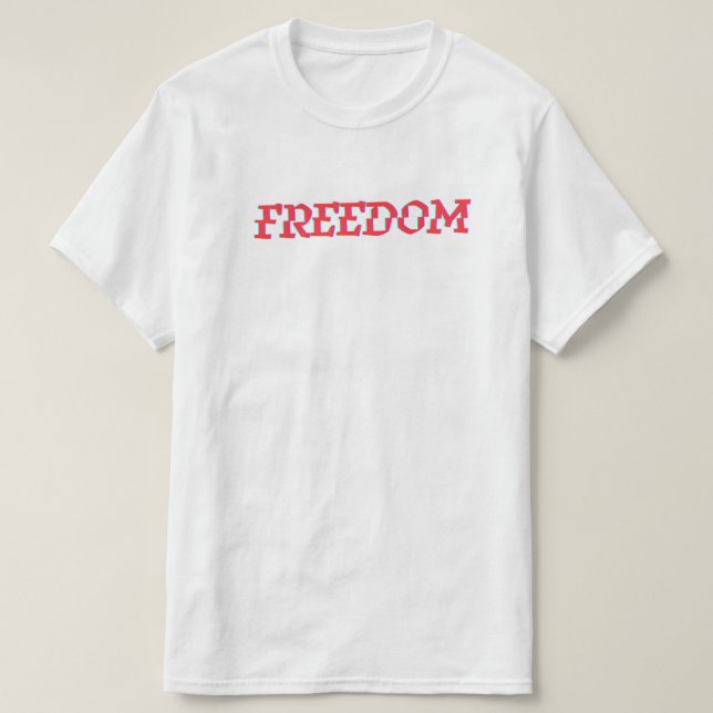 Camiseta Tshirt "FREEDOM" (Frente do Design)