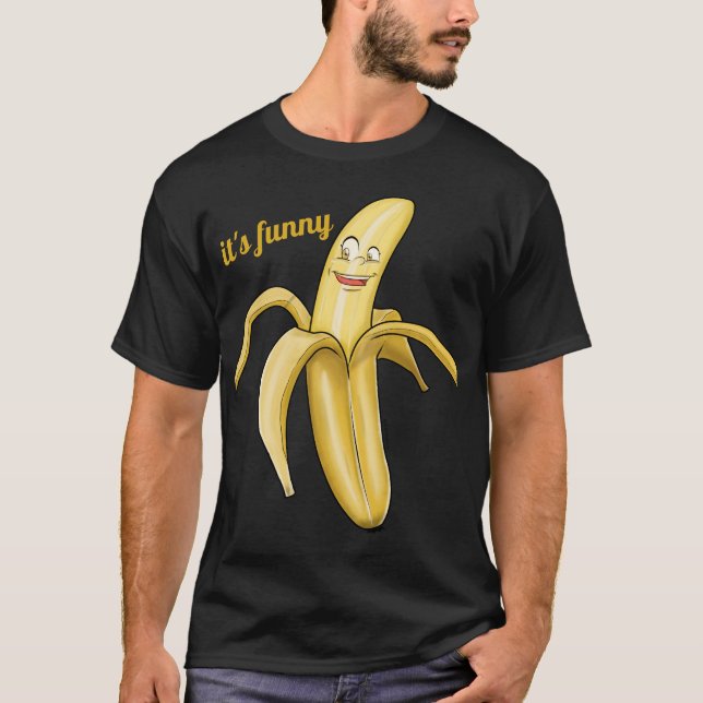 Camiseta Tshirt grande bonito da banana - desenhos animados (Frente)