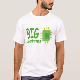 Camiseta Tshirt GRANDE do logotipo dos sistemas