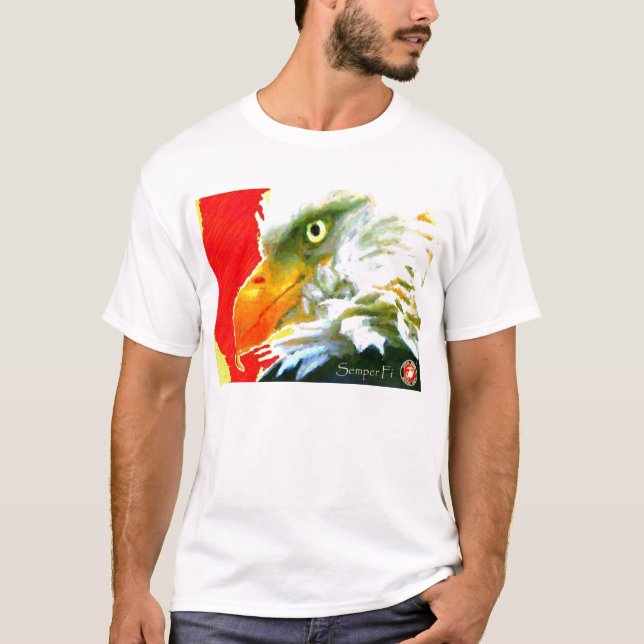 CAMISETA TSHIRT MARINHO SEMPER FI DOS ESTADOS UNIDOS (Frente)