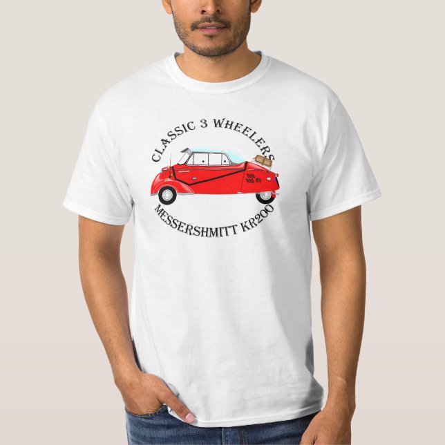 Camiseta Tshirt Messerschmitt KR200 do veículo com rodas do (Frente)