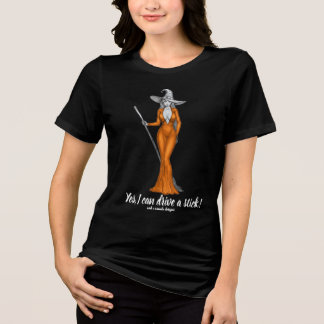 Camiseta Tshirt negra Halloween Bonito Bruxa Engraçada Dize