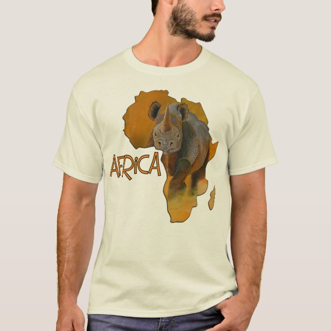Camiseta Tshirt nenhuns do mapa de África 6 (Frente)