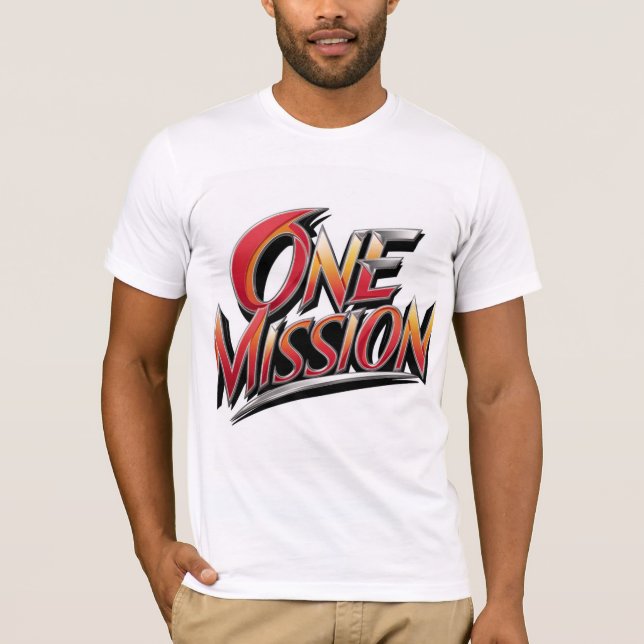 Camiseta Tshirt - "One mission" (Frente)