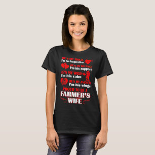 Camiseta Tshirt orgulhoso da esposa dos fazendeiros do