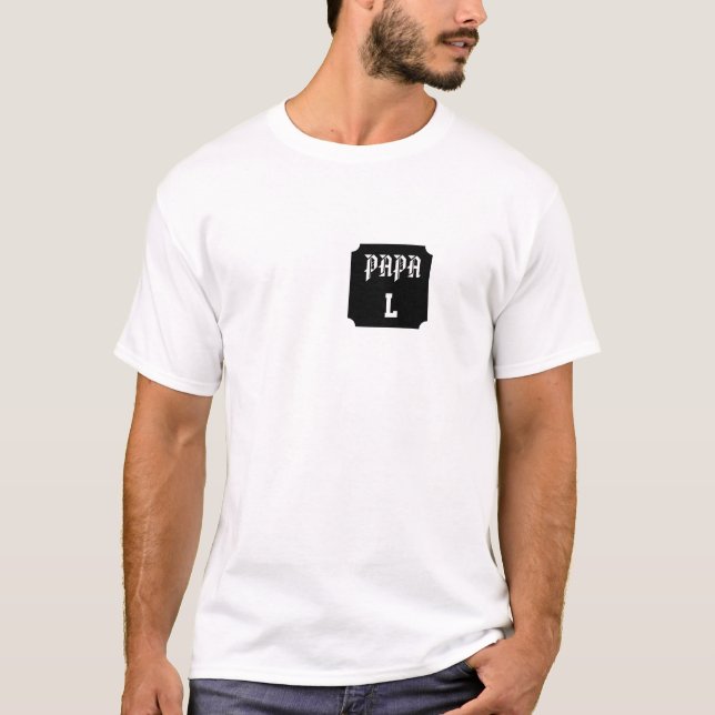 Camiseta Tshirt Papa – Rétro Personnalisé (Frente)