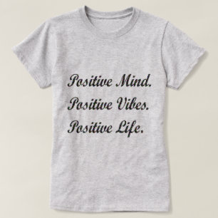 Camiseta Tshirt positivo da vida das impressões positivas