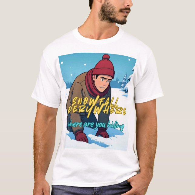 Camiseta Tshirt Recall , find love, memories in snowfall  (Frente)