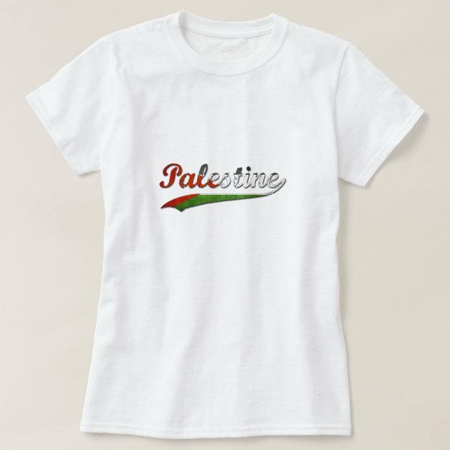 Camiseta Tshirt retro de Palestina (Frente do Design)