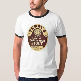 Camiseta Tshirt robusto da etiqueta da cerveja do vintage