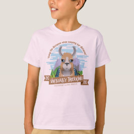 Camiseta Tshirt rosa do Virtual Trek Kid