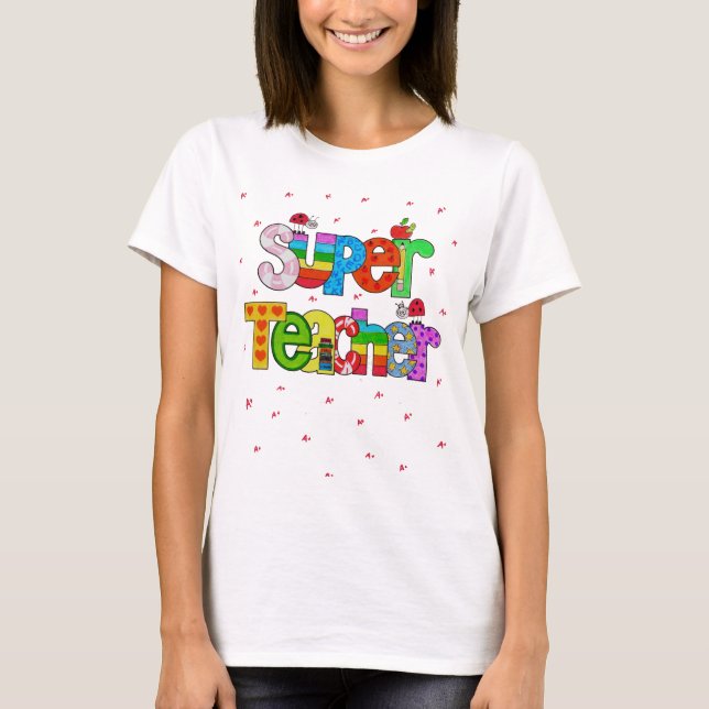 Camiseta Tshirt super do professor (Frente)