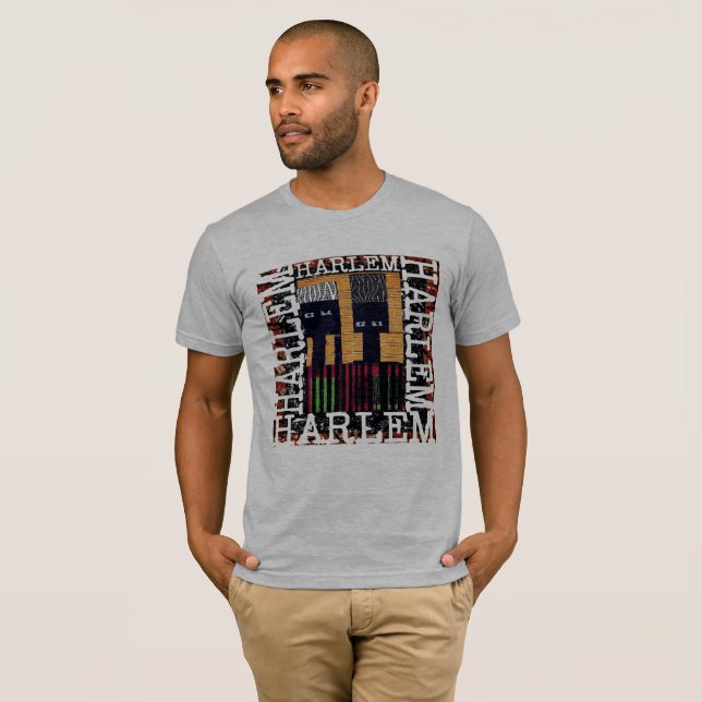 Camiseta Tshirt temático de Harlem (Frente Completa)